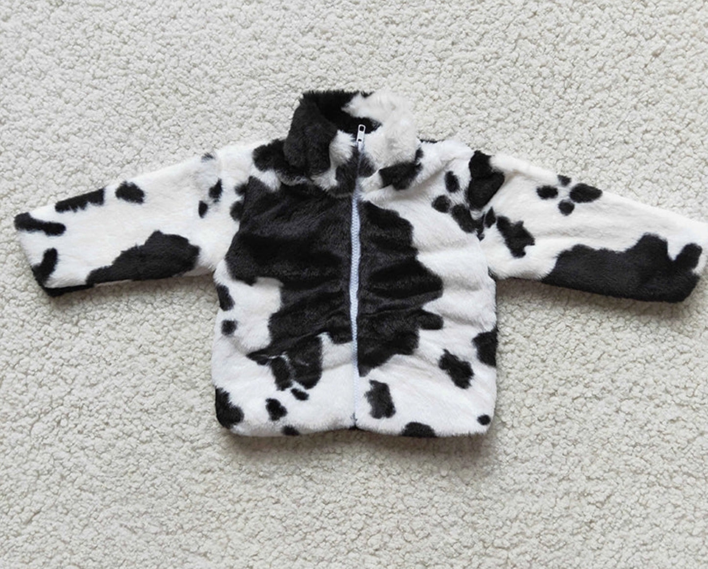 Black Cow Zip-up Jacket
