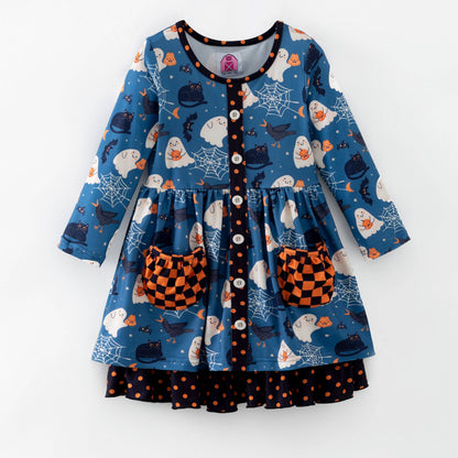 Blue Ghost 2-layer Dress