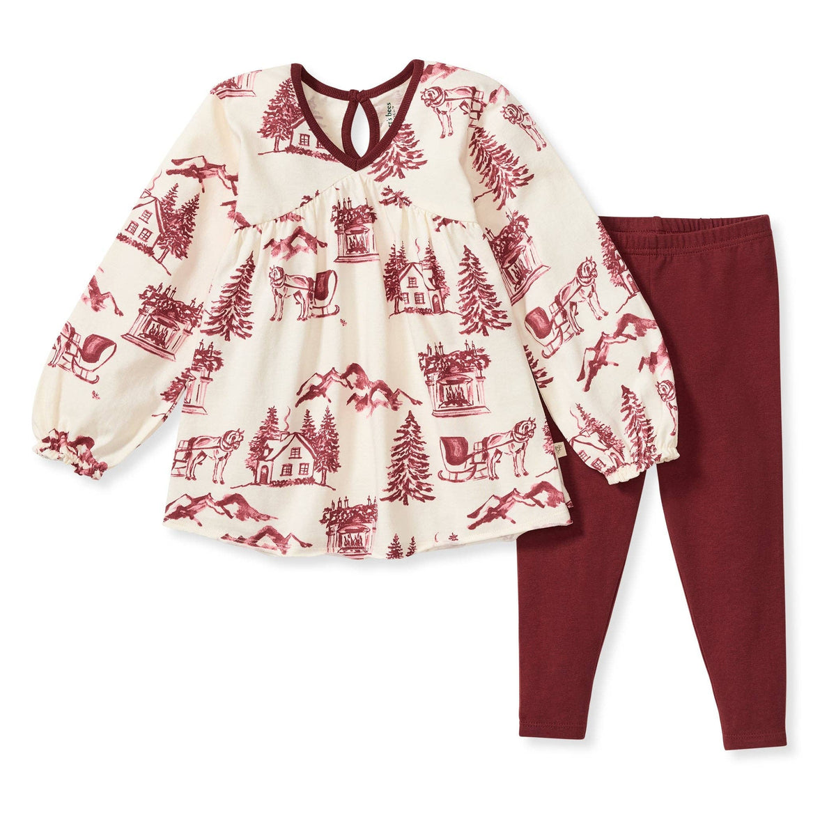 Vintage Christmas Tunic Set