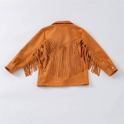 Rust Fringed Jacket