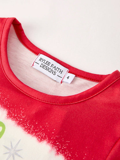 Christmas Character Print Girls Set