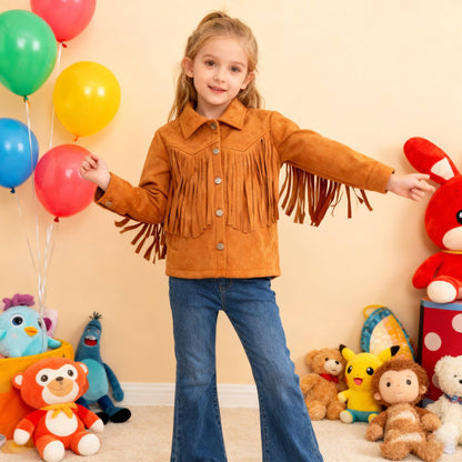 Rust Fringed Jacket