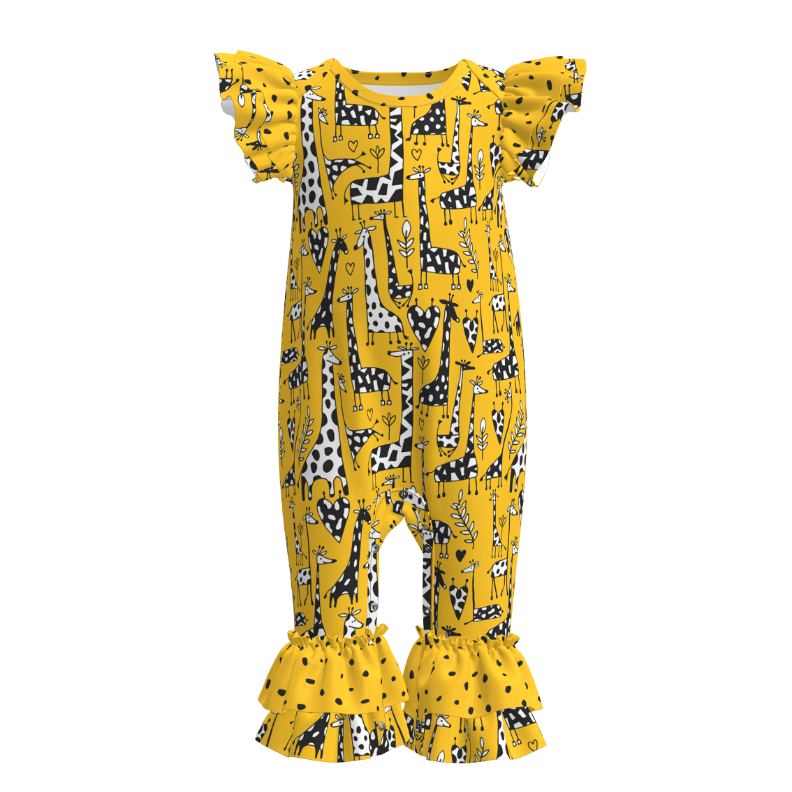 Wild About Giraffes Baby Romper