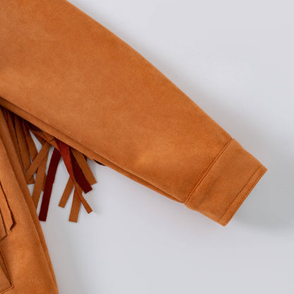 Rust Fringed Jacket