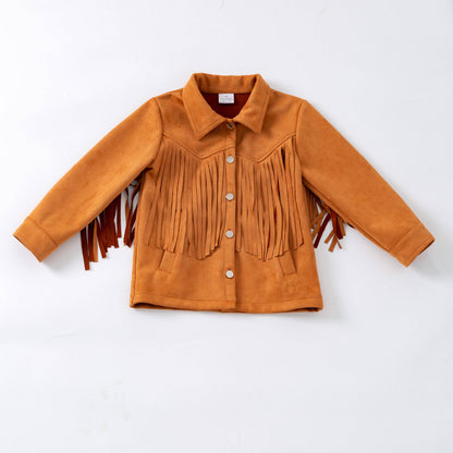 Rust Fringed Jacket