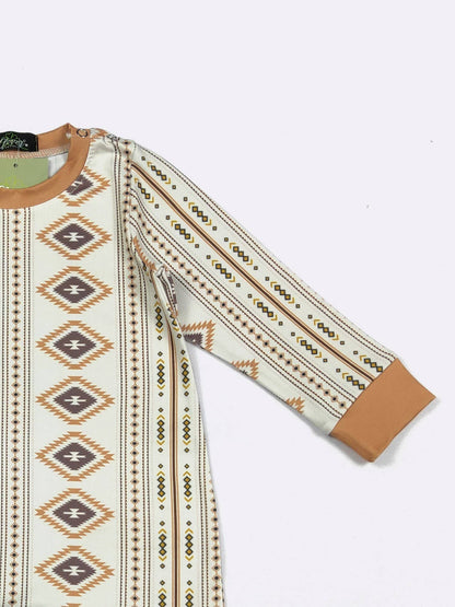 Coyote Aztec Boy Romper