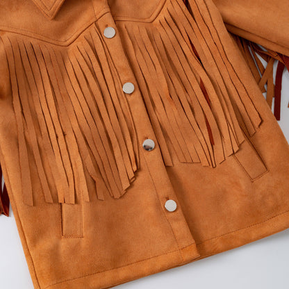 Rust Fringed Jacket