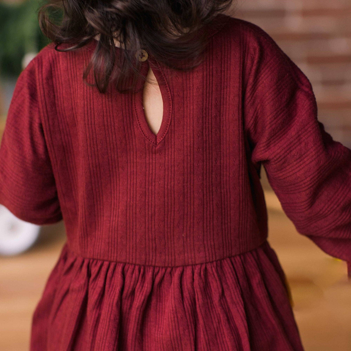 Ribbed Pointelle Dress