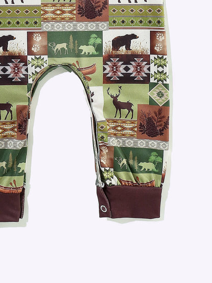 Moose Patch Boy Romper