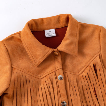 Rust Fringed Jacket