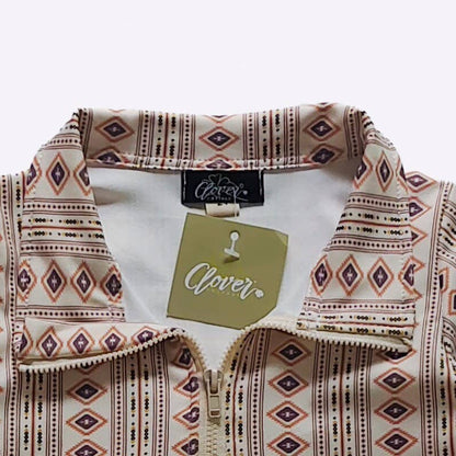 Coyote Aztec Boy Quarter Zip