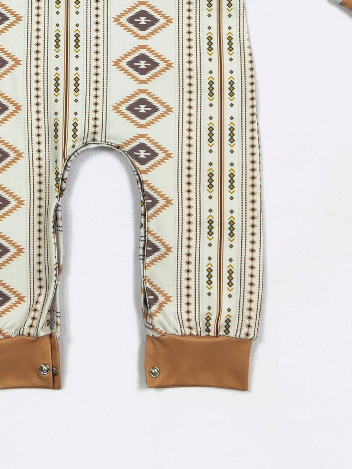 Coyote Aztec Boy Romper